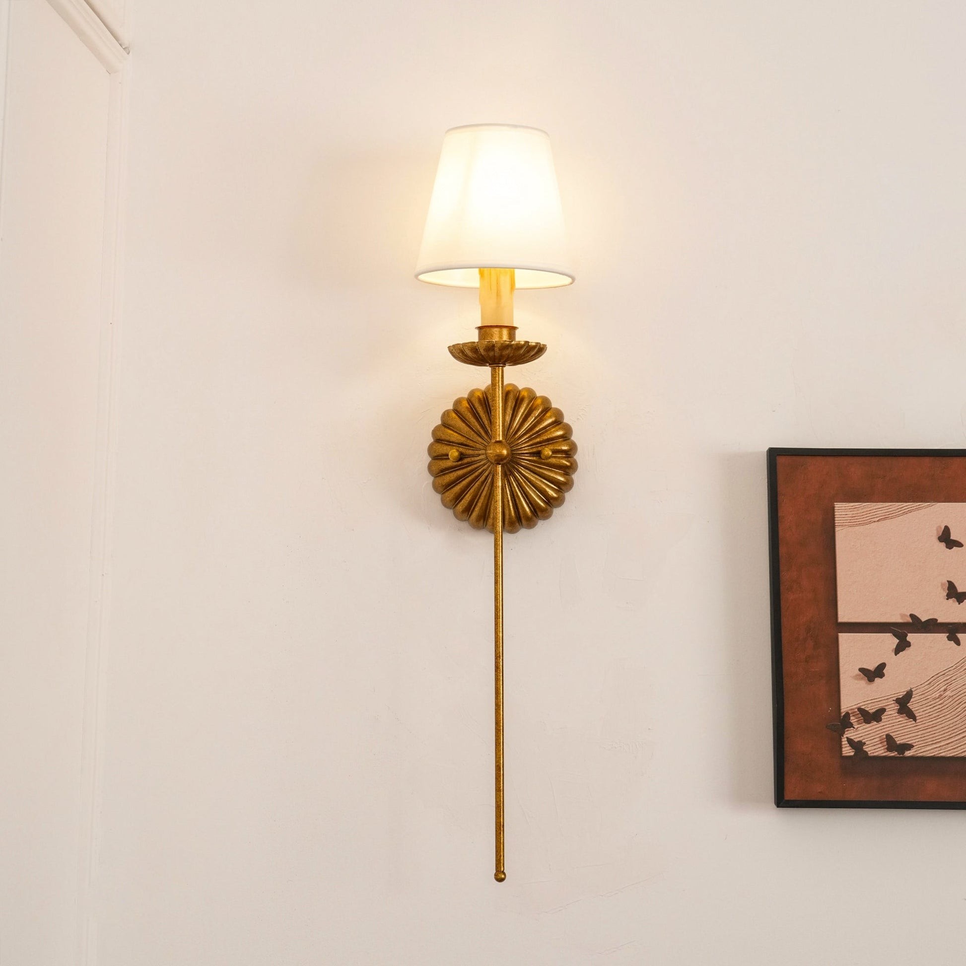 Catina Industrial Metal Grid Wall Lamp – Modern Sconce for Living Room T059