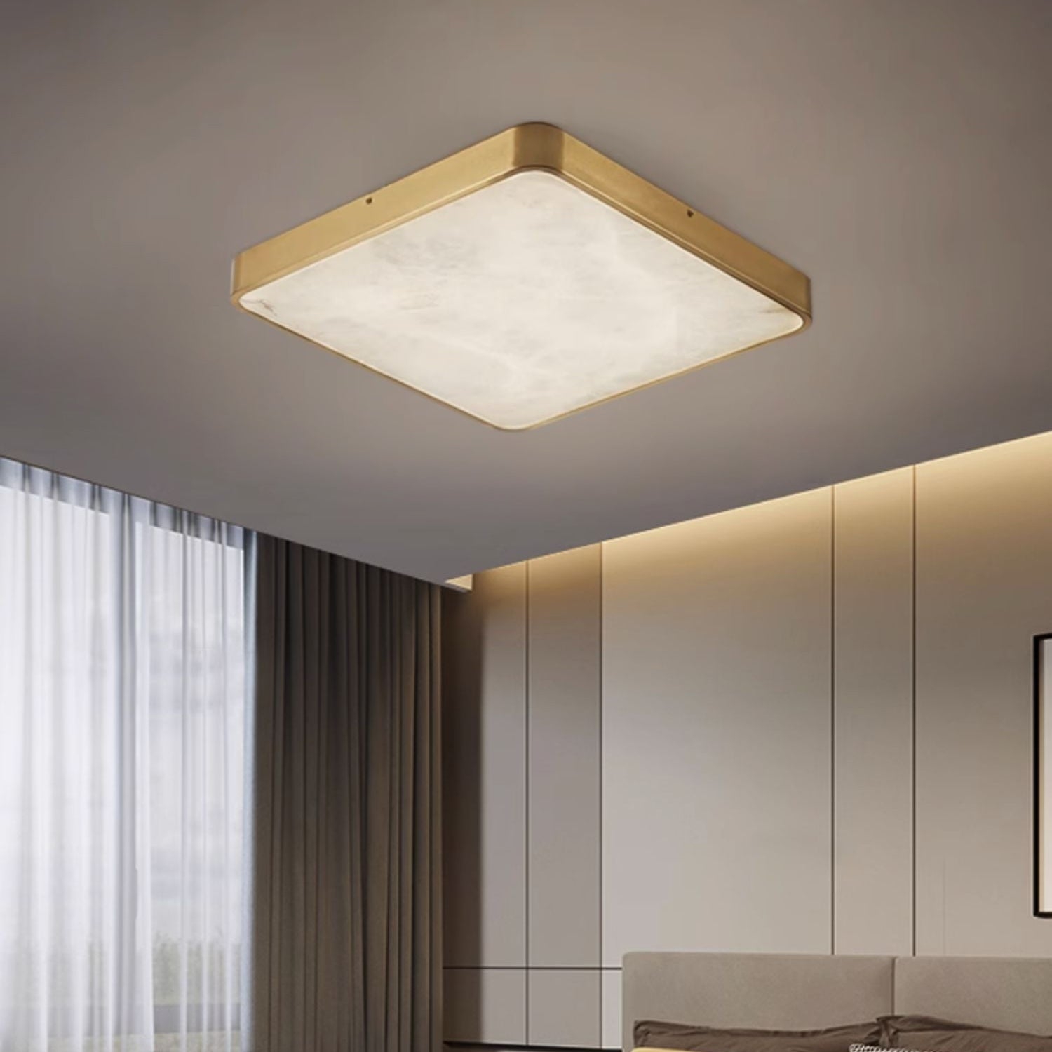 Geometric Alabaster Recessed Ceiling Light T1655
