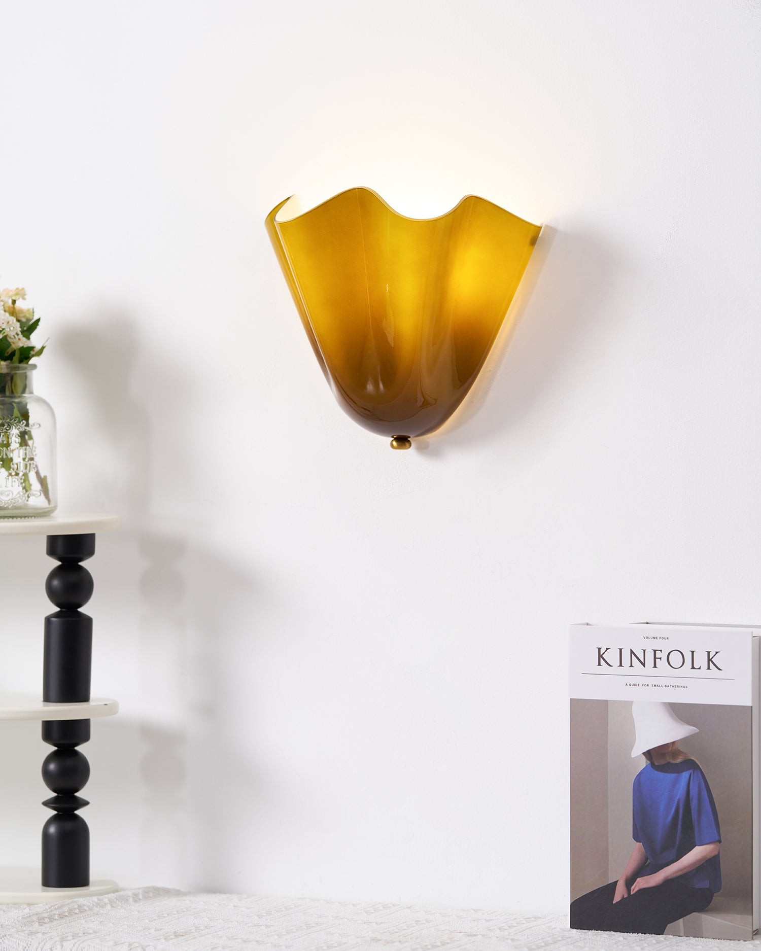 Bellina Modern Glass Wall Sconce - Ambient Lighting for Hallway P075
