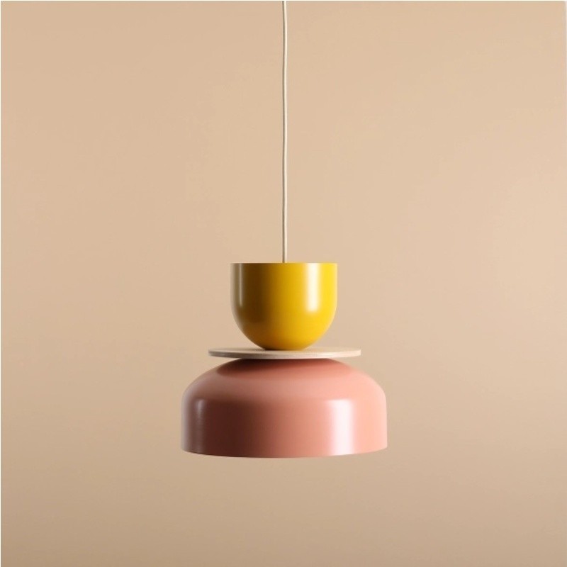 Modern Dual‑Shade Pendant Lamp With Scandinavian Style S227