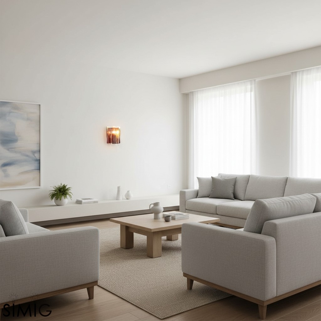 Lumiridge Wall Lamp - Modern Metal and Glass for Bedroom T572
