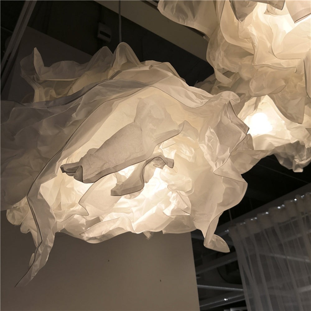 Cloud Shape Pendant Light Minimal Paper - Bedroom Ambient Lighting S137