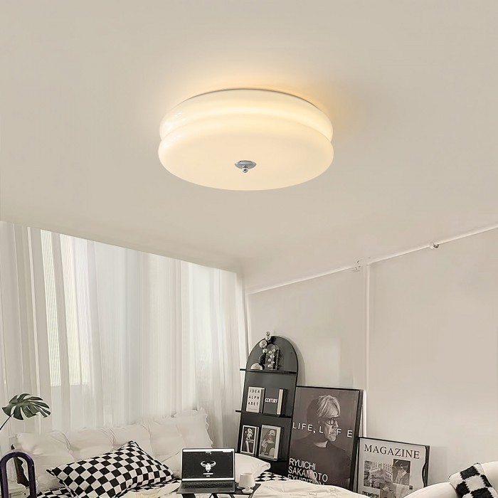 Vintage Glass Flush Mount Ceiling Light S115