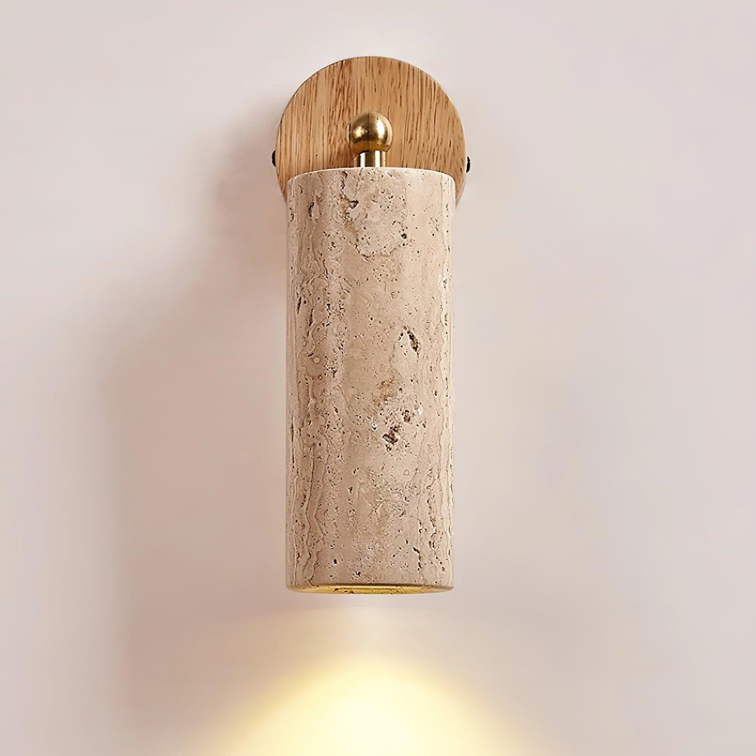 Travertine Walnut Spotlight Wall Lamp for Reading Work M40