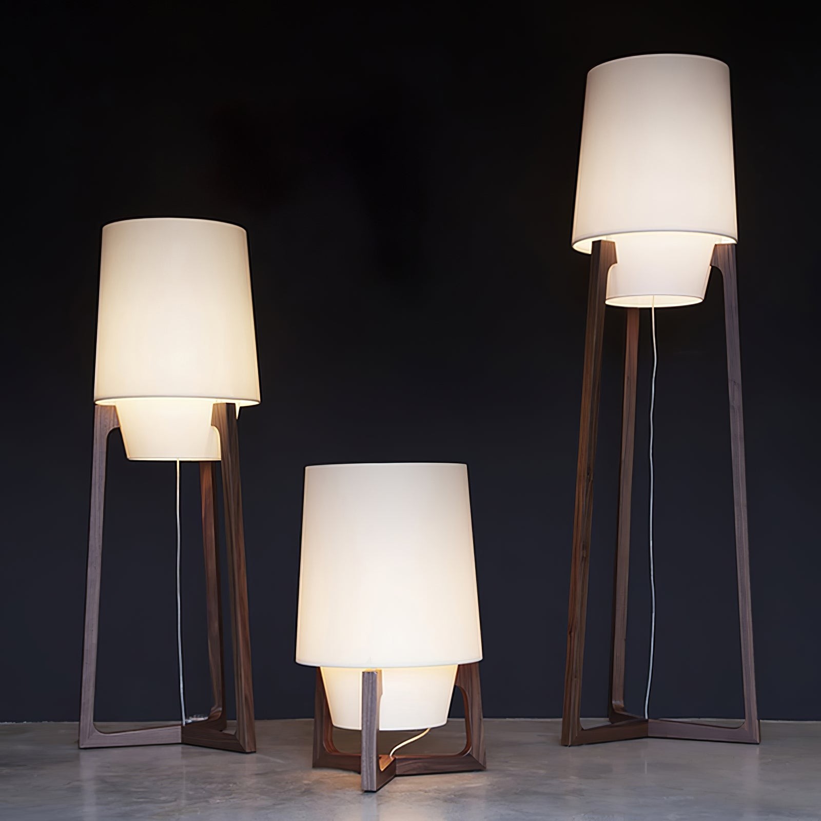 Modern Simple Chinese Style Solid Wood Floor Lamp M51