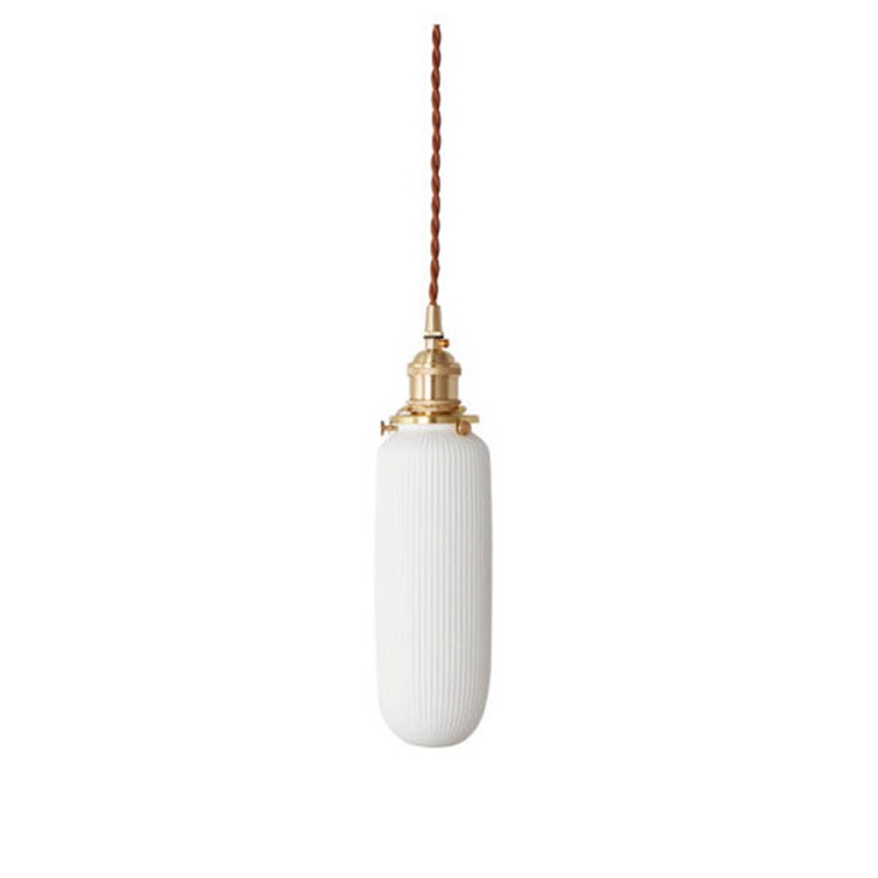 Striped Ceramic Pendant Light