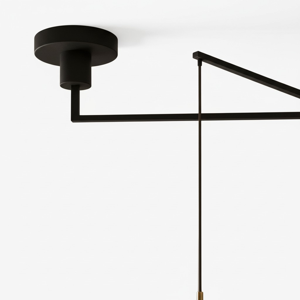 Alvara Modern Swing Arm Pendant Light – Adjustable Minimalist Accent for Desk and Living Room T1219