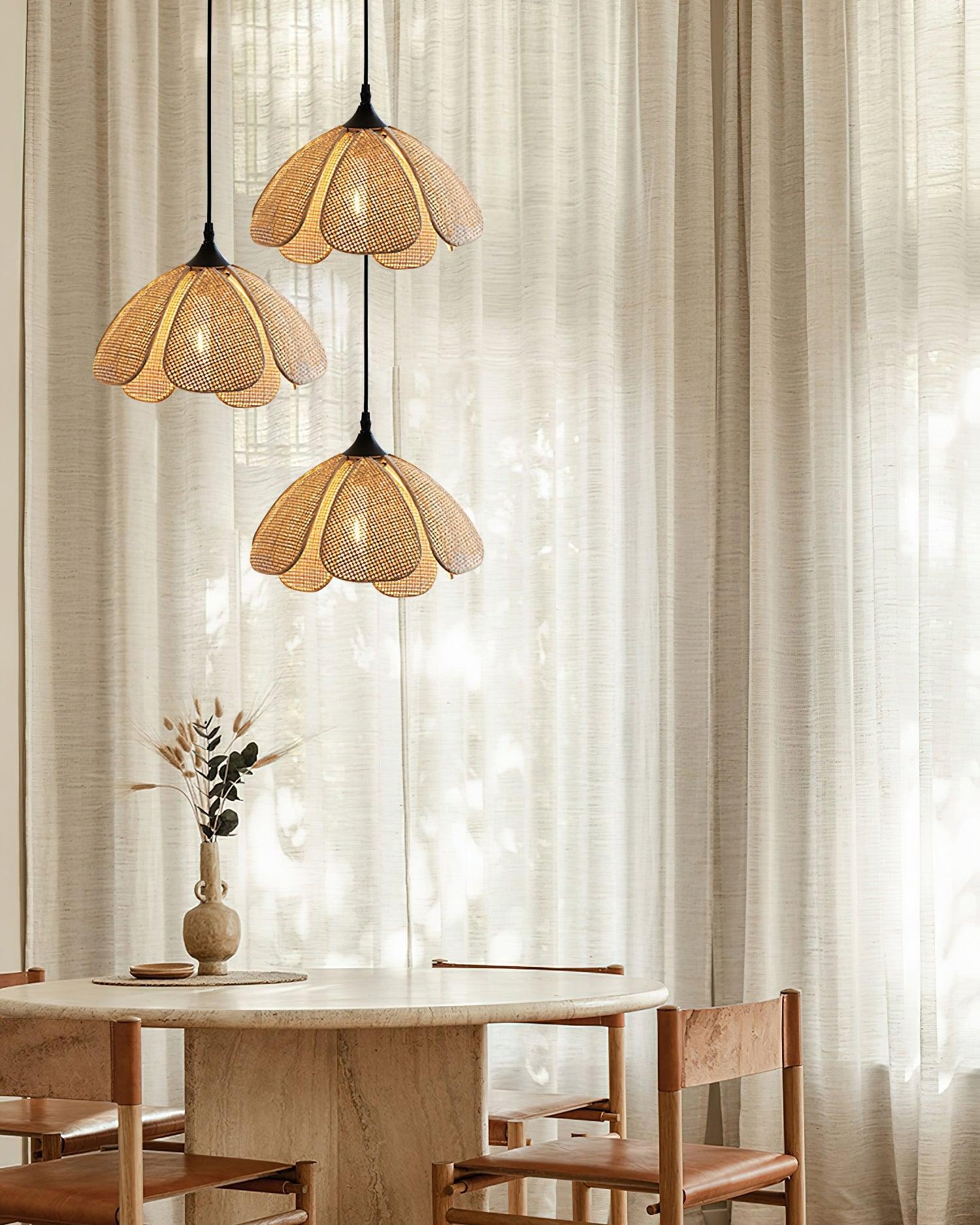 Bloom Rattan Pendant Lamp T1582