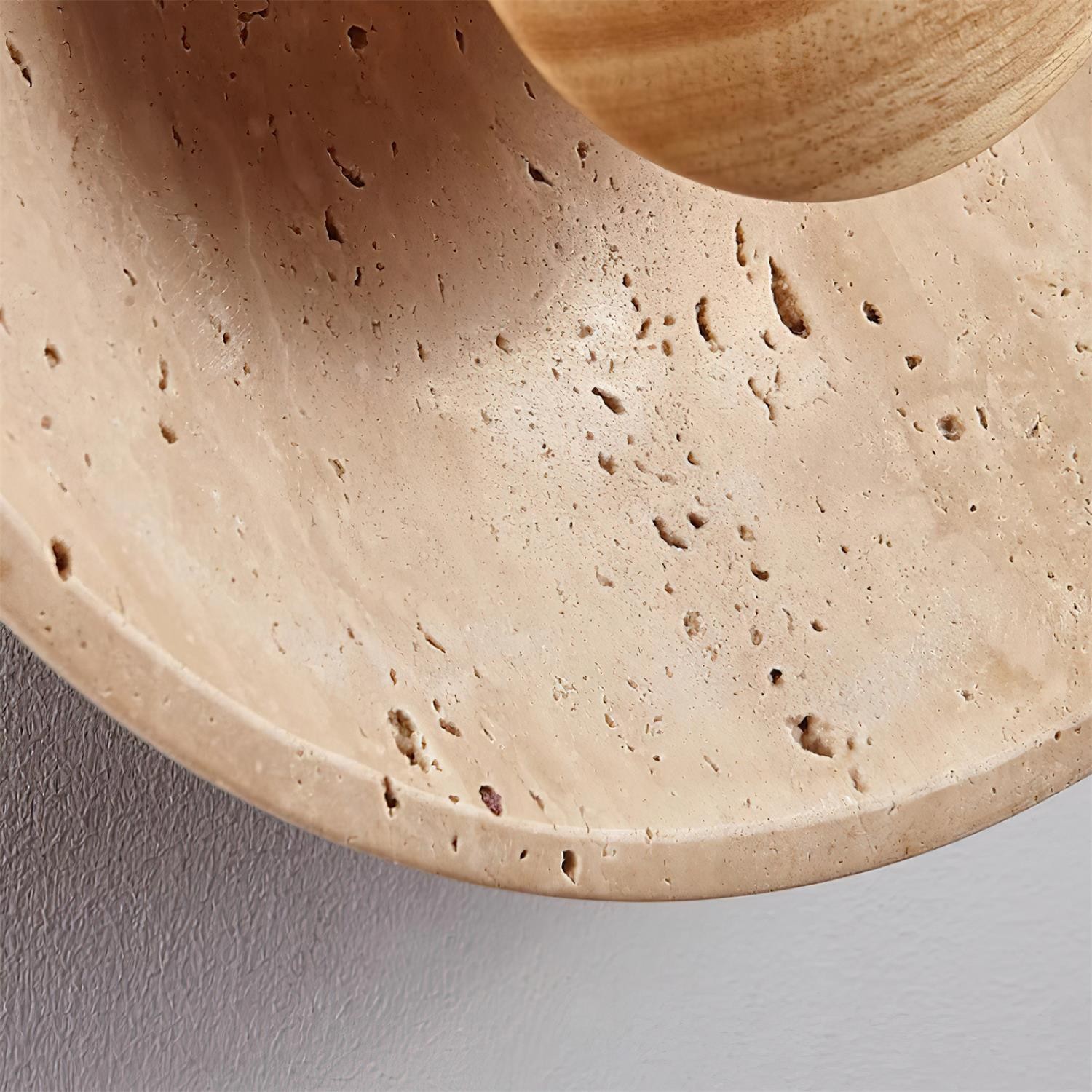 Cream Style Wooden Sphere Wall Lamp M148