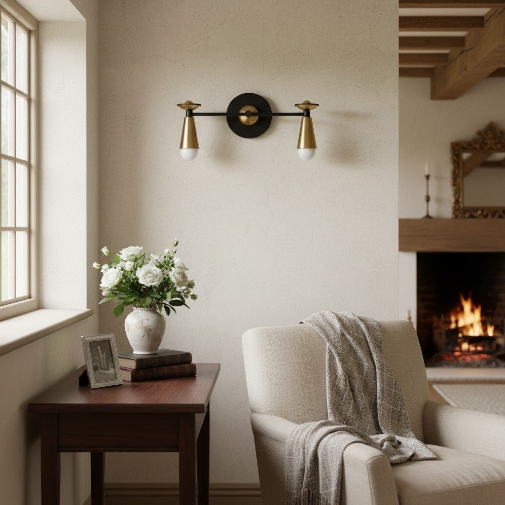 Pyralis Cone Modern Art Deco Lighting - Vintage Style Vanity Sconce Light T302