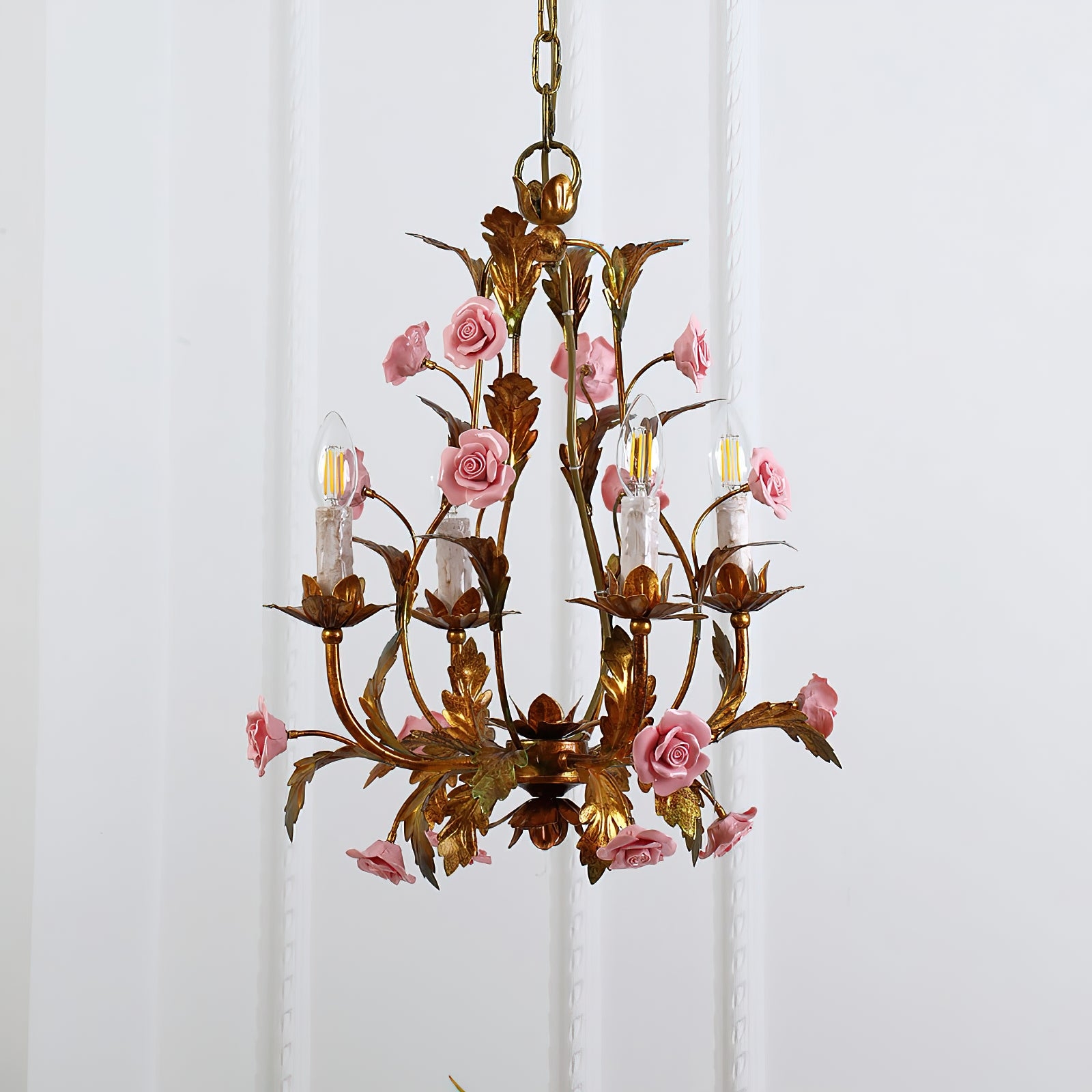 Ceramic Rose Chandelier T1897