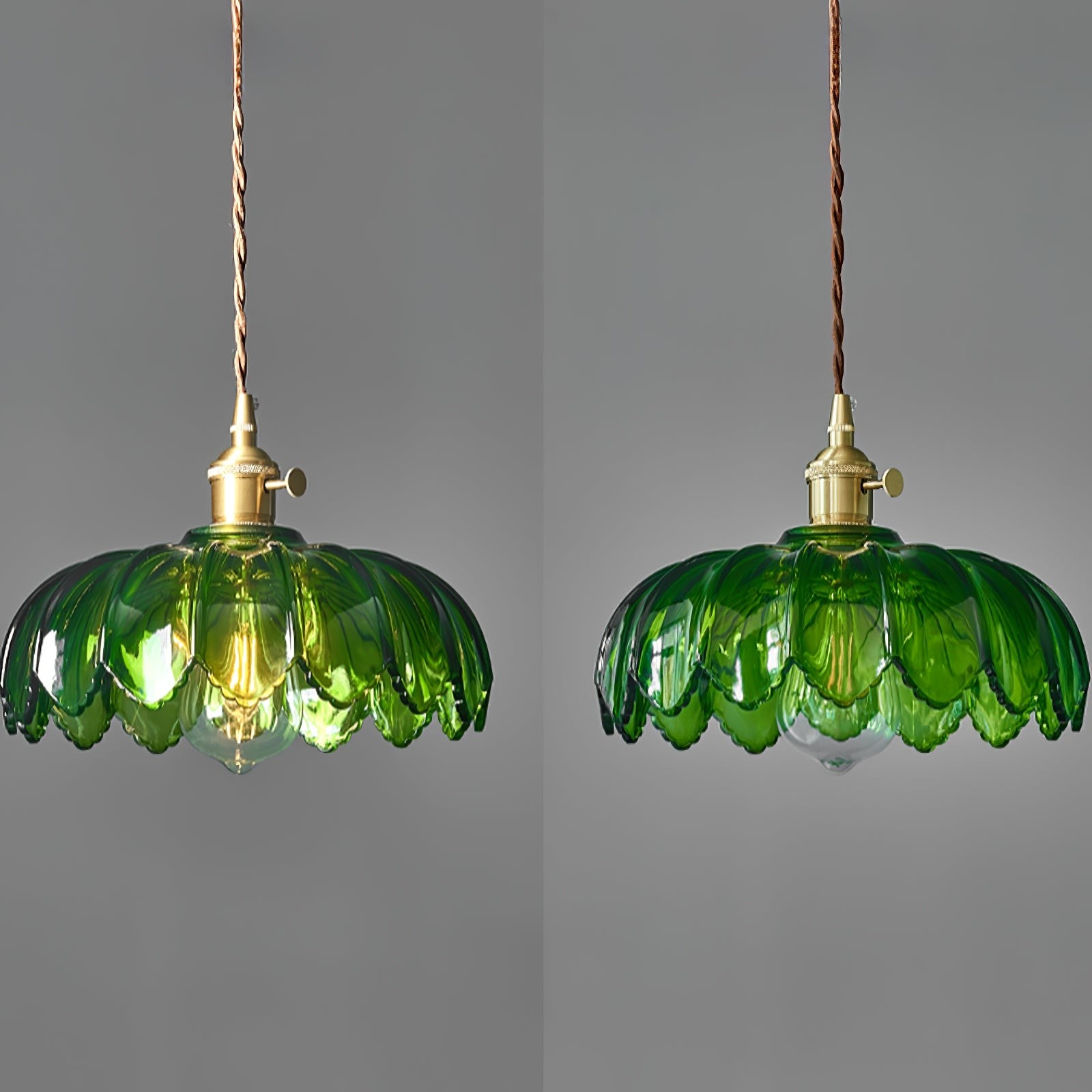Retro Petal Green Pendant Lamp M542