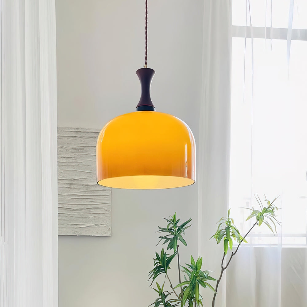 Lacey Glass Plug In Pendant Lamp T1338