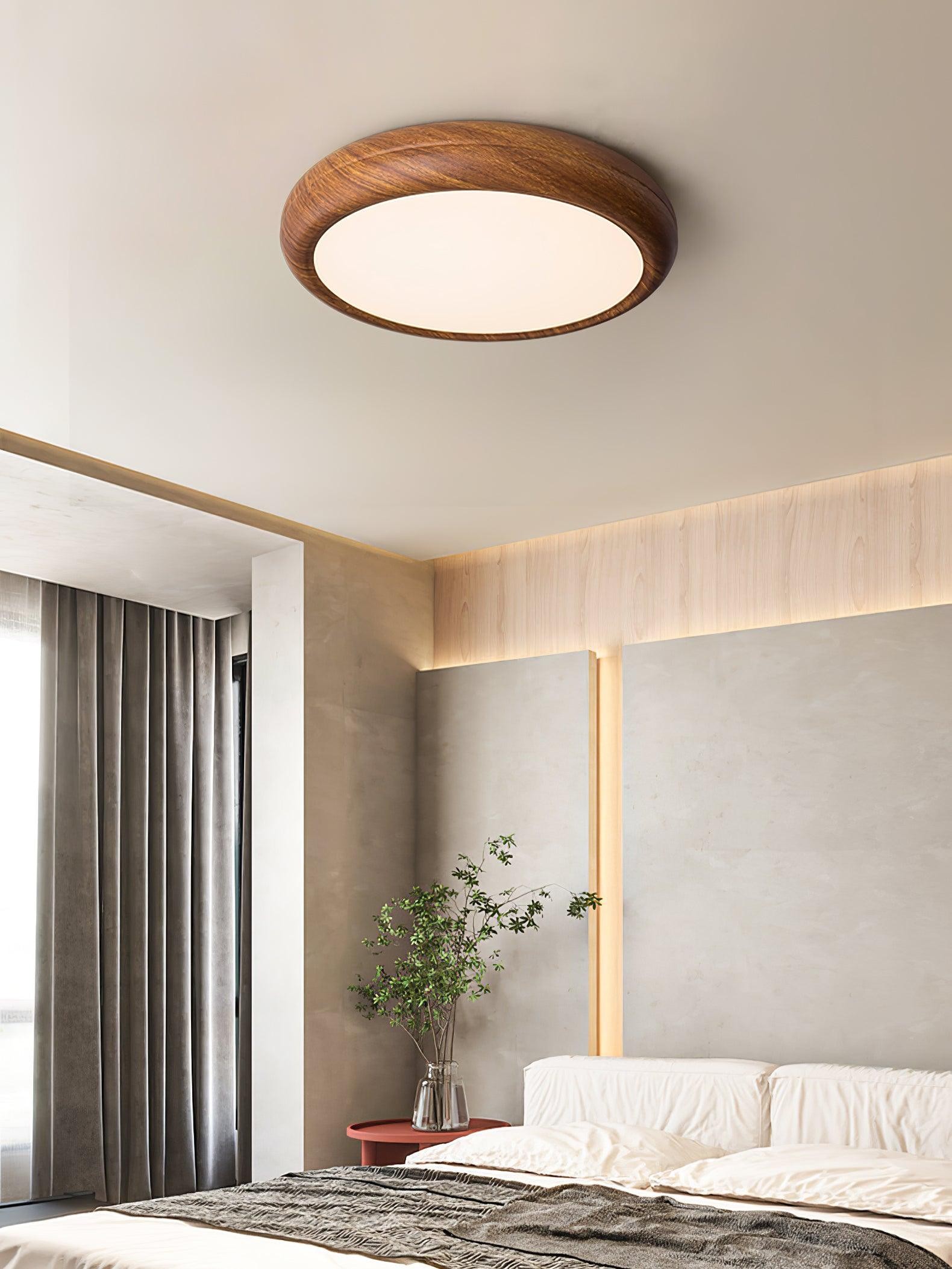 Wood Grain Round Ceiling Lamp M196