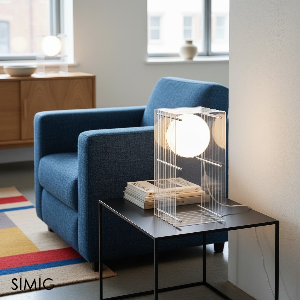 Geometric Layering Cuboid Lamp – Modern Acrylic Sunset Ambient Table Lamp S372