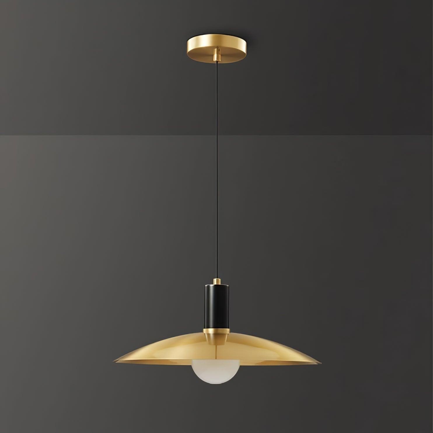 Brass Flared Pendant Lamp M469
