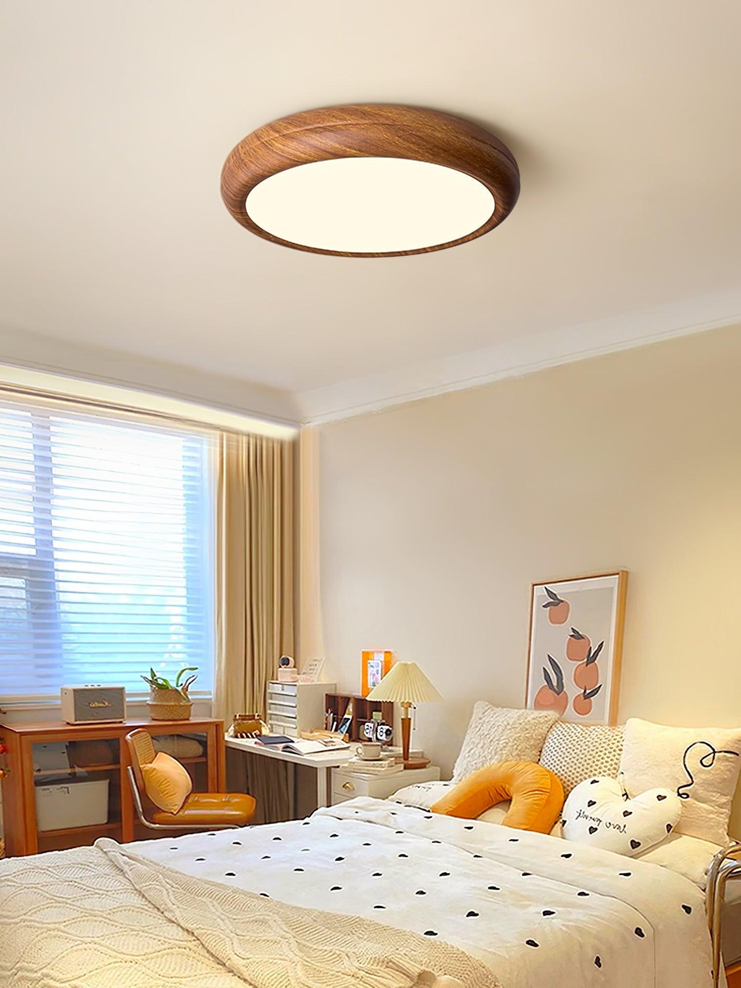 Wood Grain Round Ceiling Lamp M196