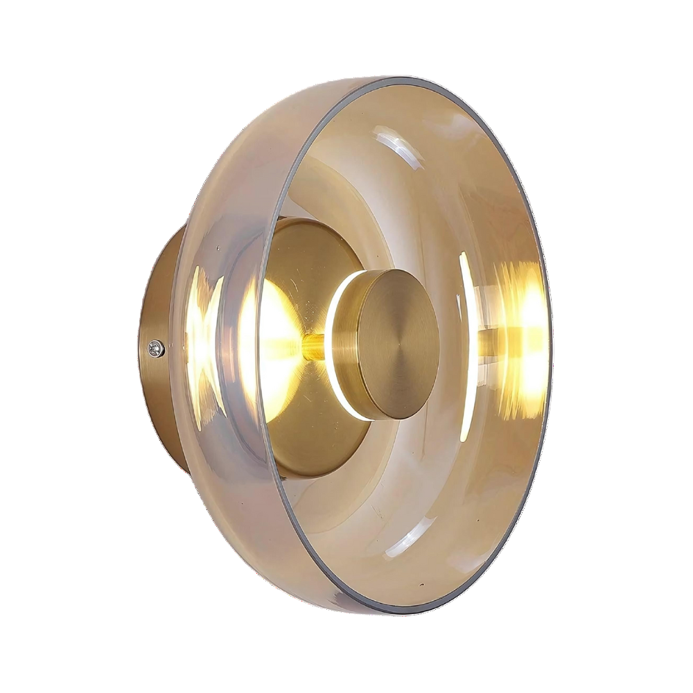 The Shimmering Glow Premium Minimalist Brass Wall Light T2072