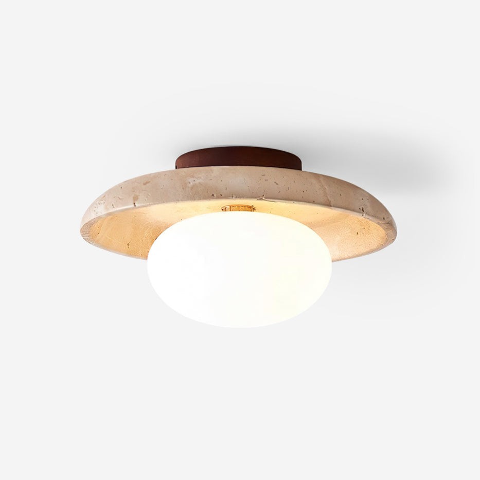 Lime Cavities Ceiling Lamp P050