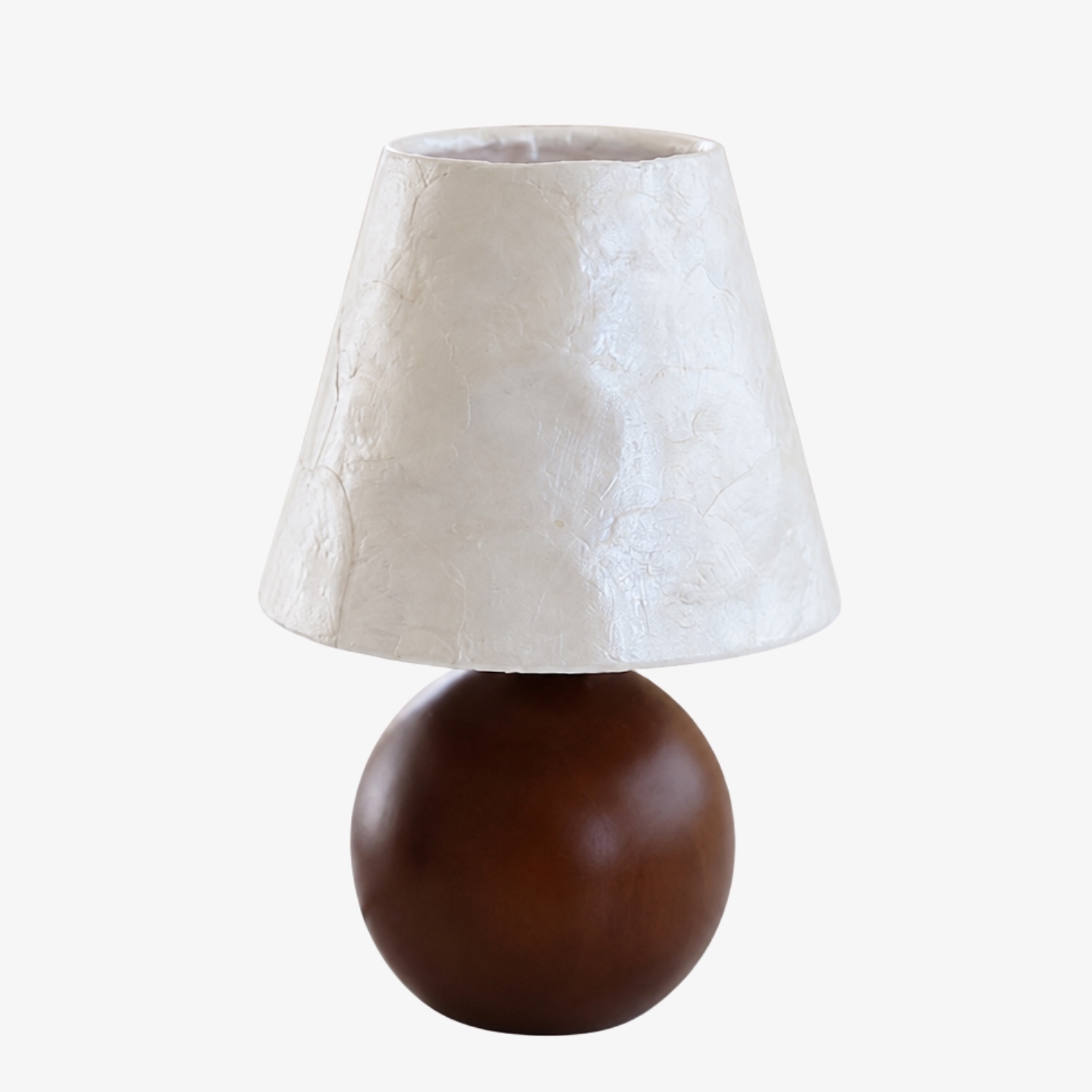 Beamira Natural Shell Mica Table Lamp - Handmade Crafted for Bedroom or Living Room T2200