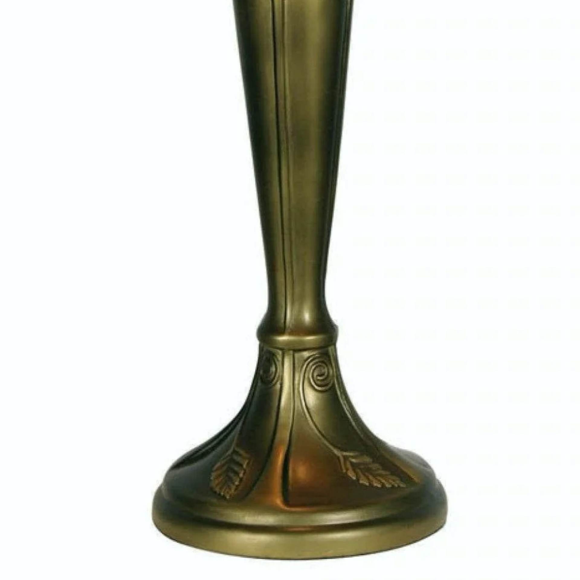 TiffStar Nature Inspired Art Glass Table Lamp - Stained Glass Leaf Pattern for Home Décor T1003