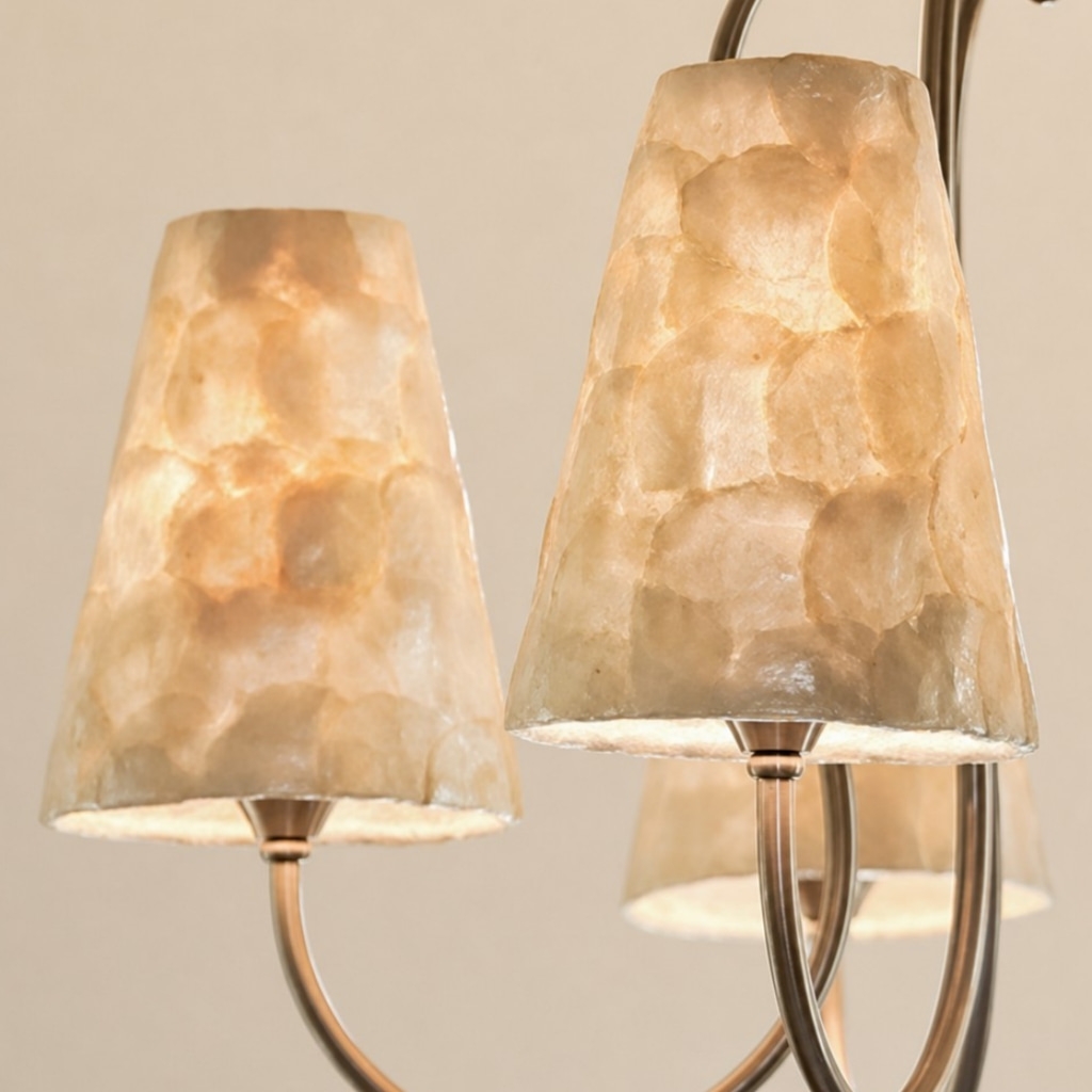 Micahell Modern Shell Pendant Light - Sculptural Multi-Head Chandelier for Living Room T2202