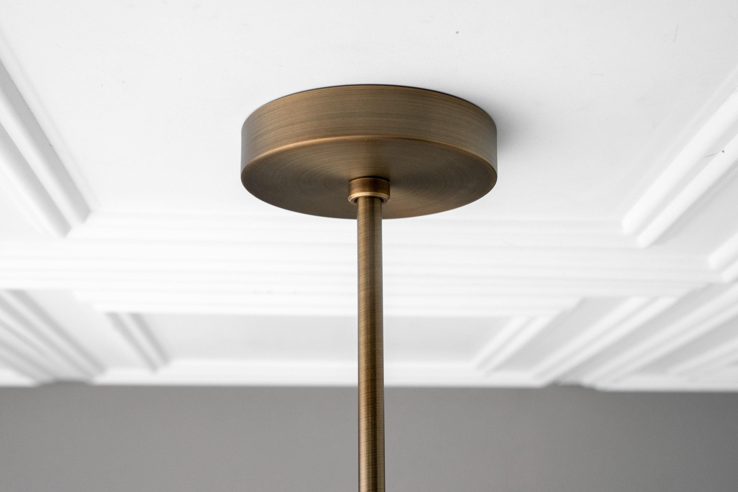 Glorica Glass Frosted Glass Globe Chandelier - Brass Modern Lighting for Living Room T379