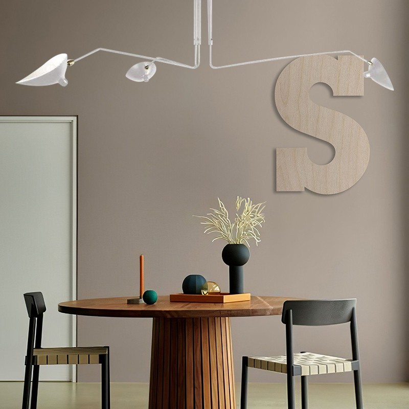 Arclume Arc Ceiling Lamp - Mid Century Multi Arm Light for Living Room