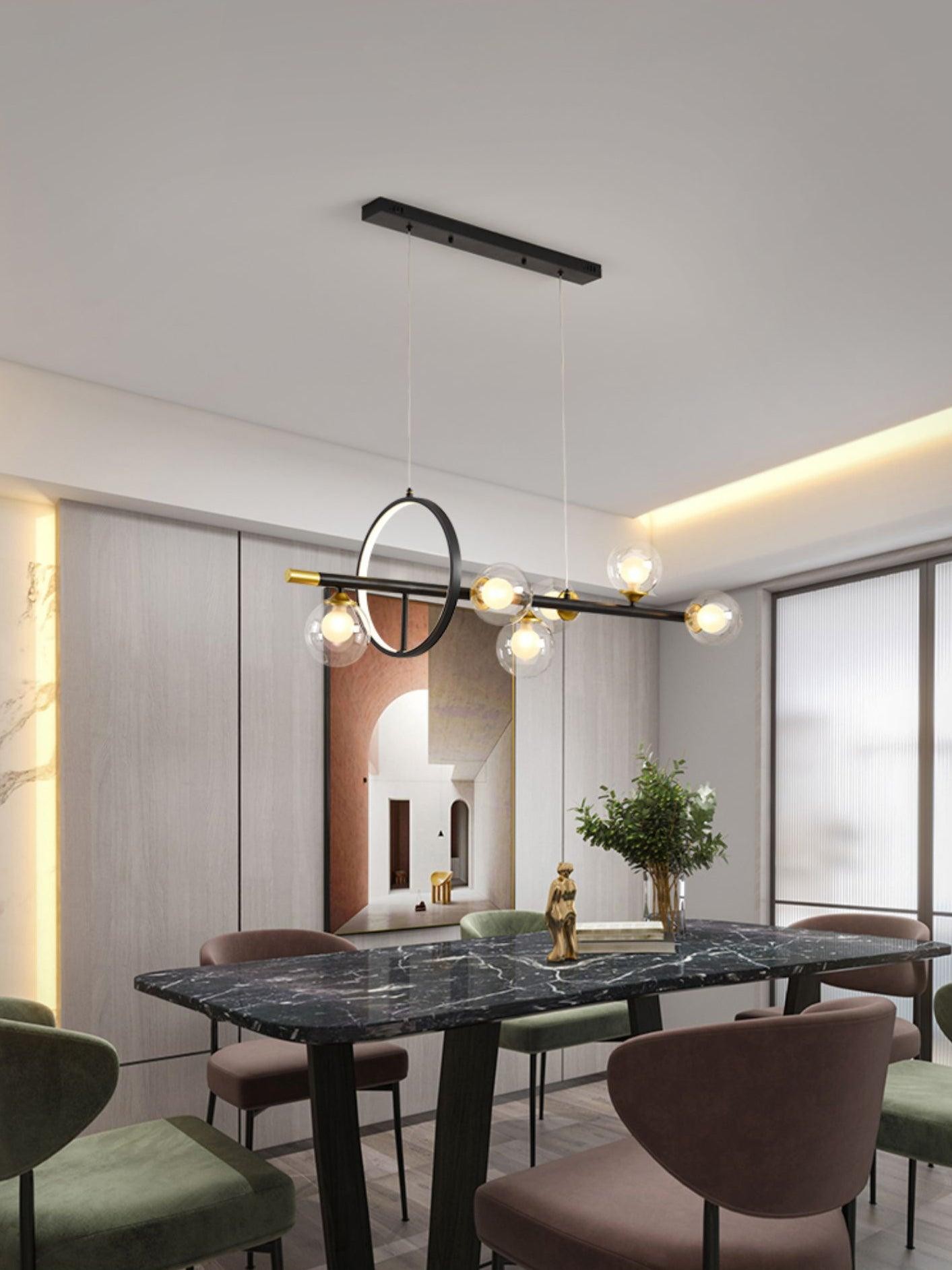 Creative Horizontal Long Bar Chandelier M553