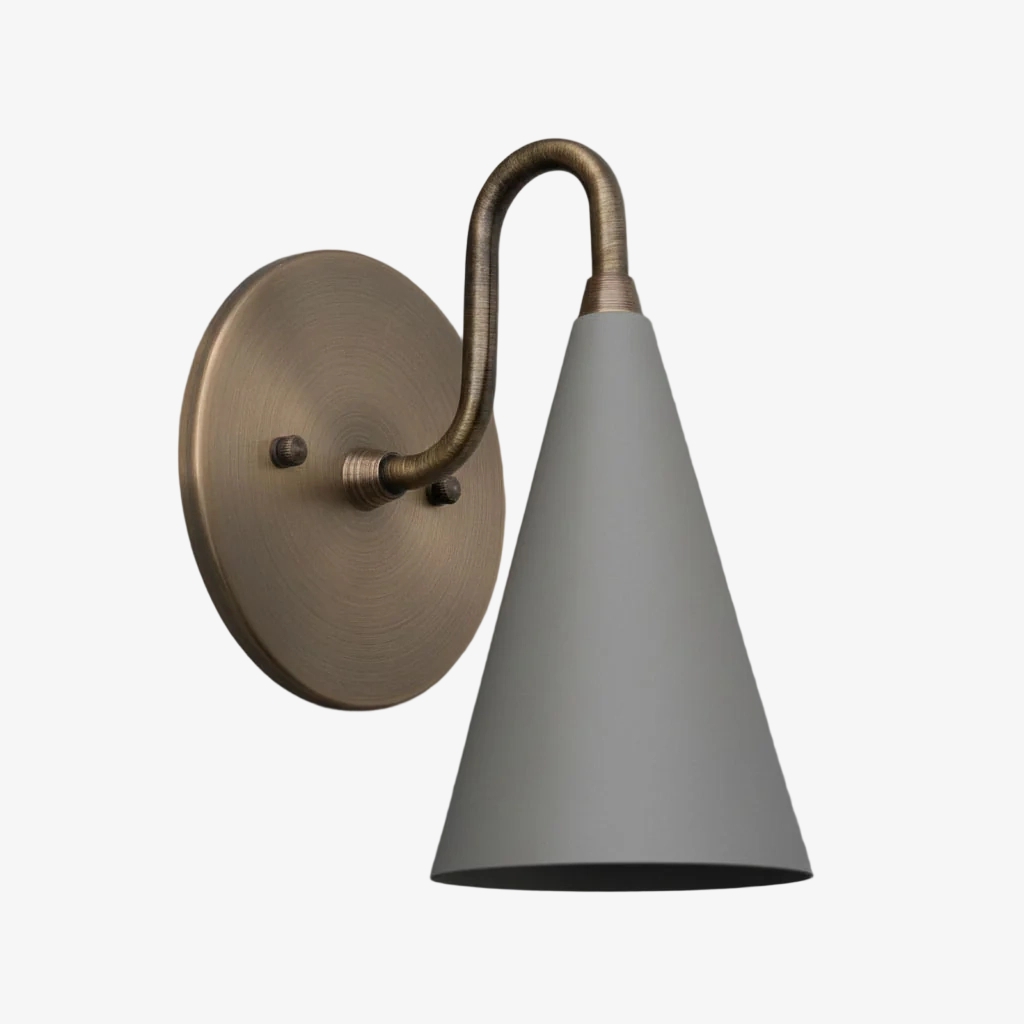 Curva Elegant Taper Shade Wall Sconce - Contemporary Accent for Living Room T780