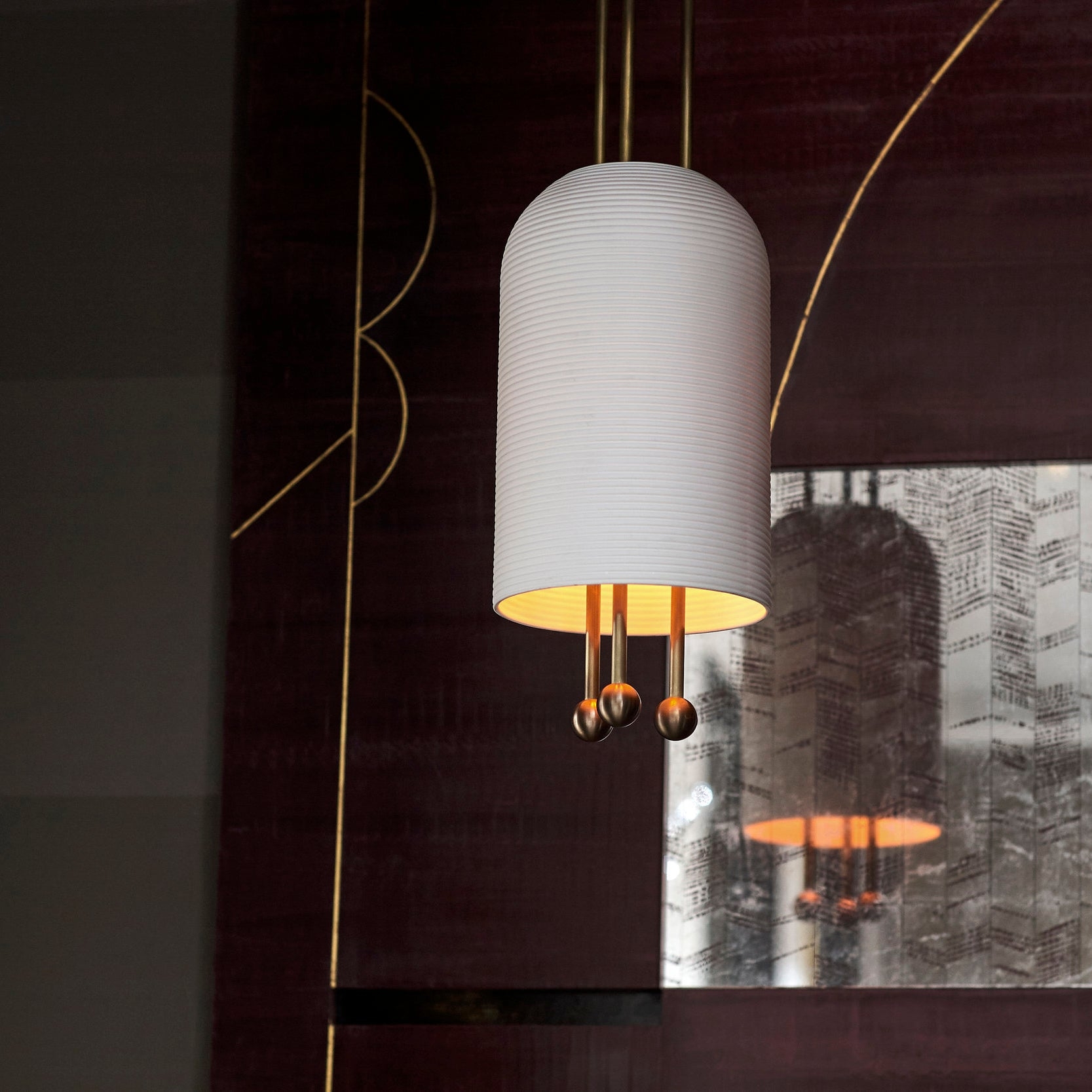 Lantern Glass Pendant Lamp T1703