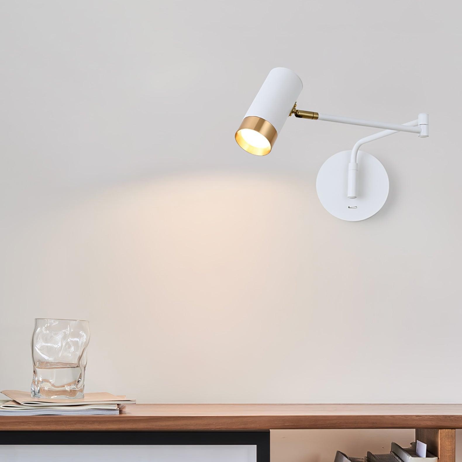 Modern Industrial Telescopic Revolving Adjustable Swing Arm Wall Lamp M324