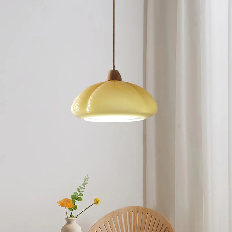 Nordic Retro Pumpkin Glass Pendant Lamp S134
