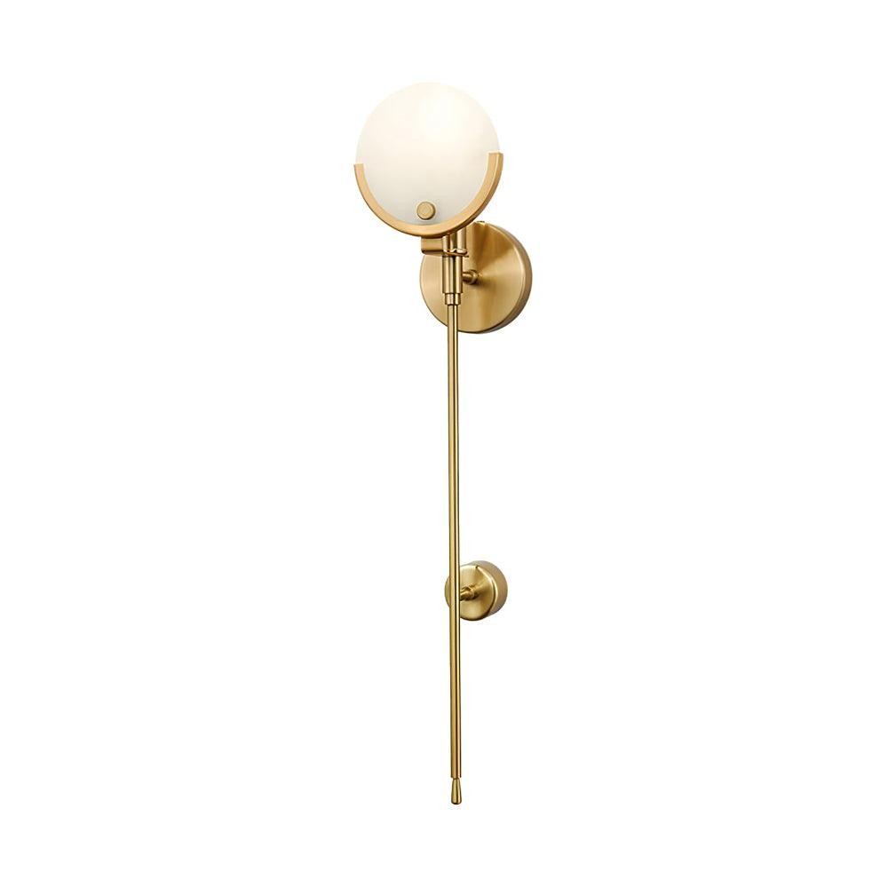 Metal Brass Spherical Bedroom Wall Lamp M573
