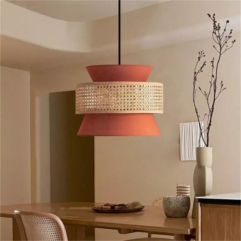 Natural Texture Rattan Pendant Light