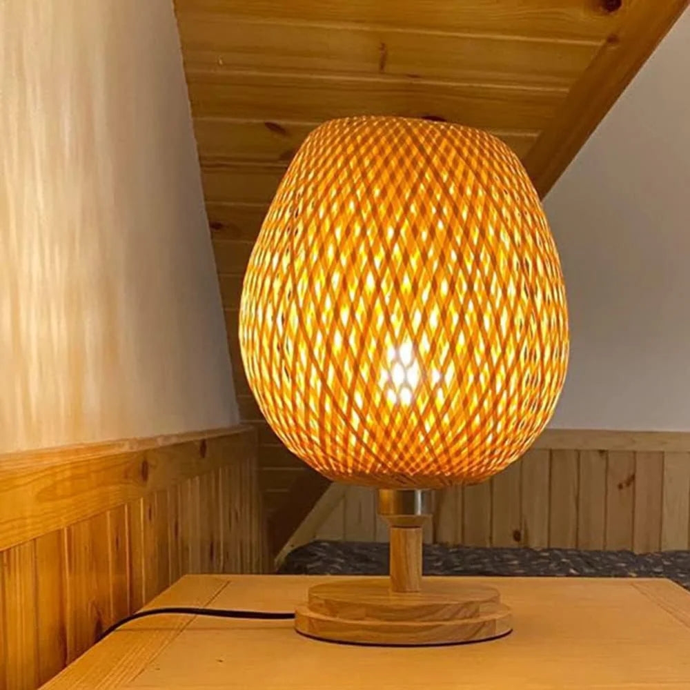 Handcrafted Sustainable Bamboo Table Lamp T2071