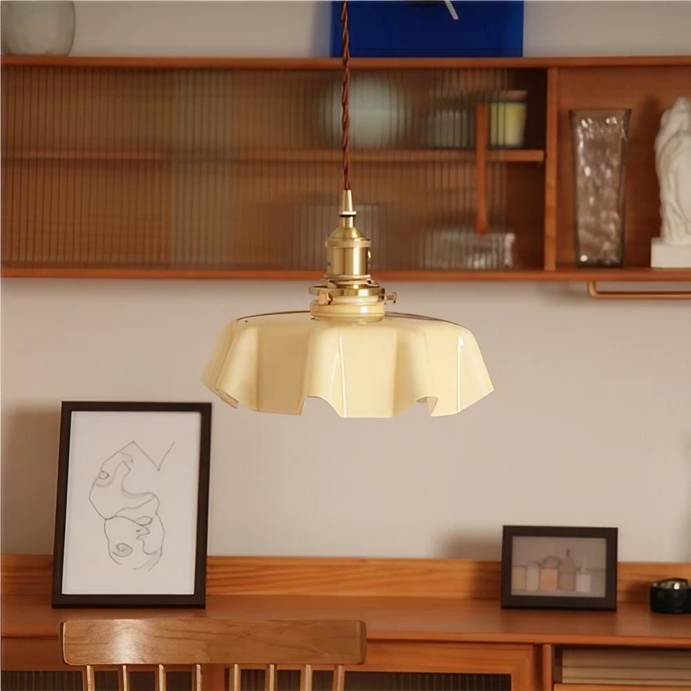 Retro Minimalist Glass Pendant Light