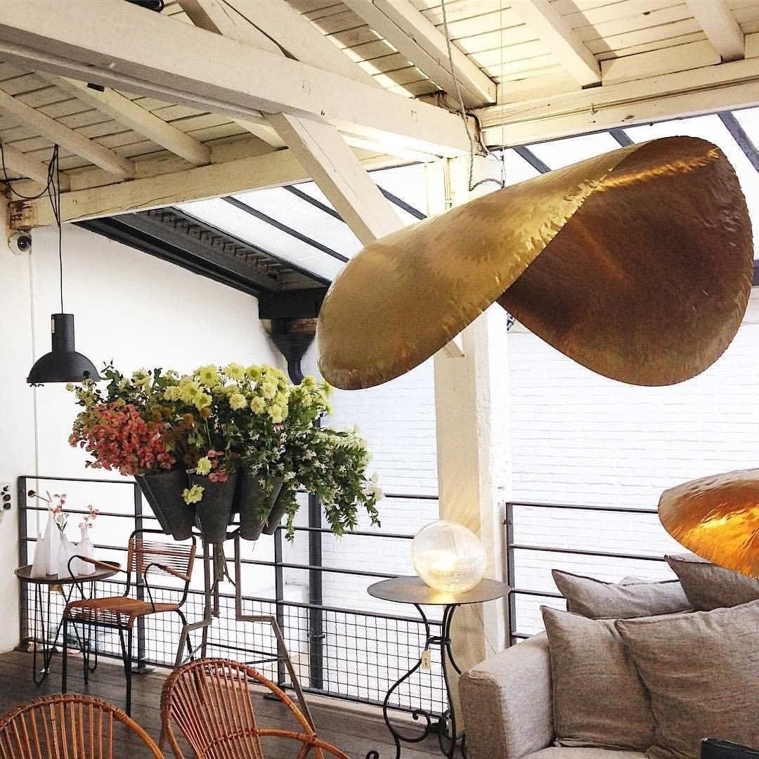 Hammered Brass Suspension Light T114