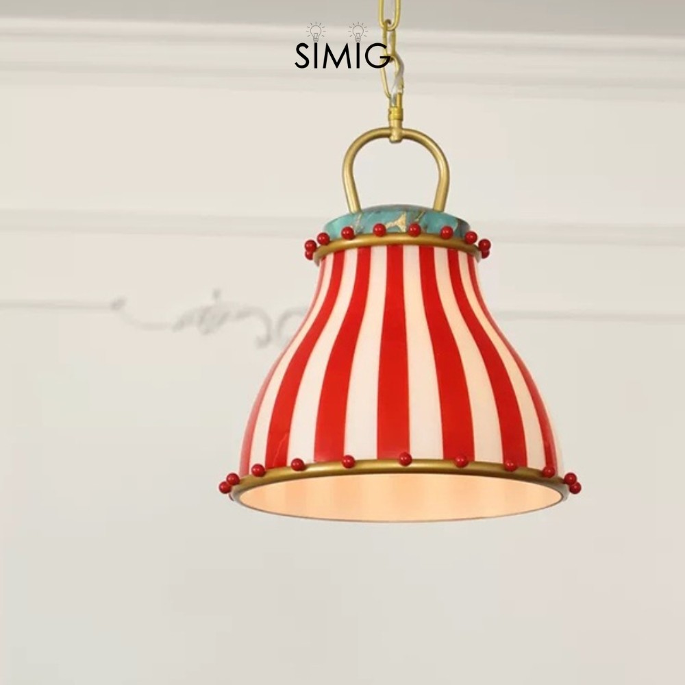 Festilo Circus Striped Glass Pendant for Dining & Living Spaces M66