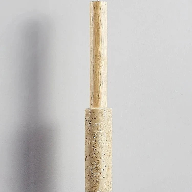 Cream Travertine Long Tube Pendant Light T2156