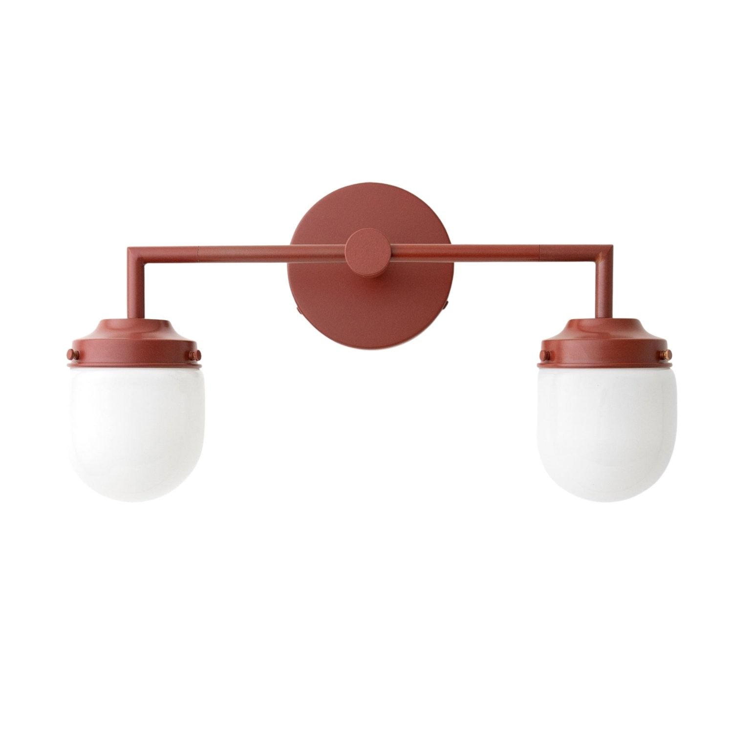 Opalume Glass Double Vanity Light - Vintage Style Bathroom Double Wall Lighting T303