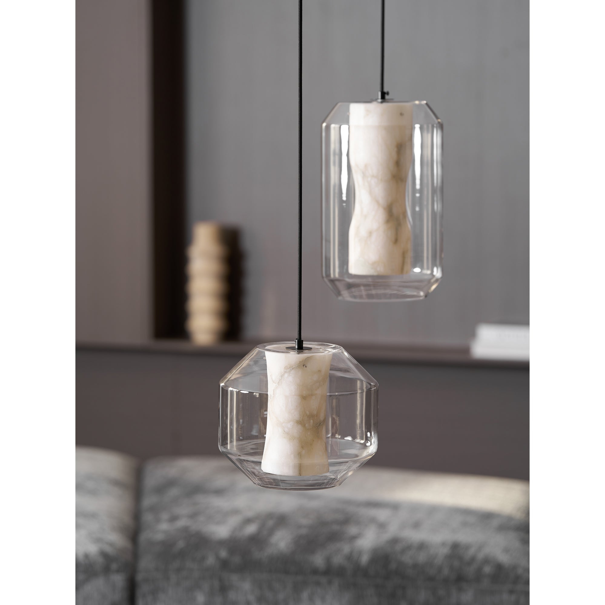 Glass Alabaster Pendant Lamp T1668