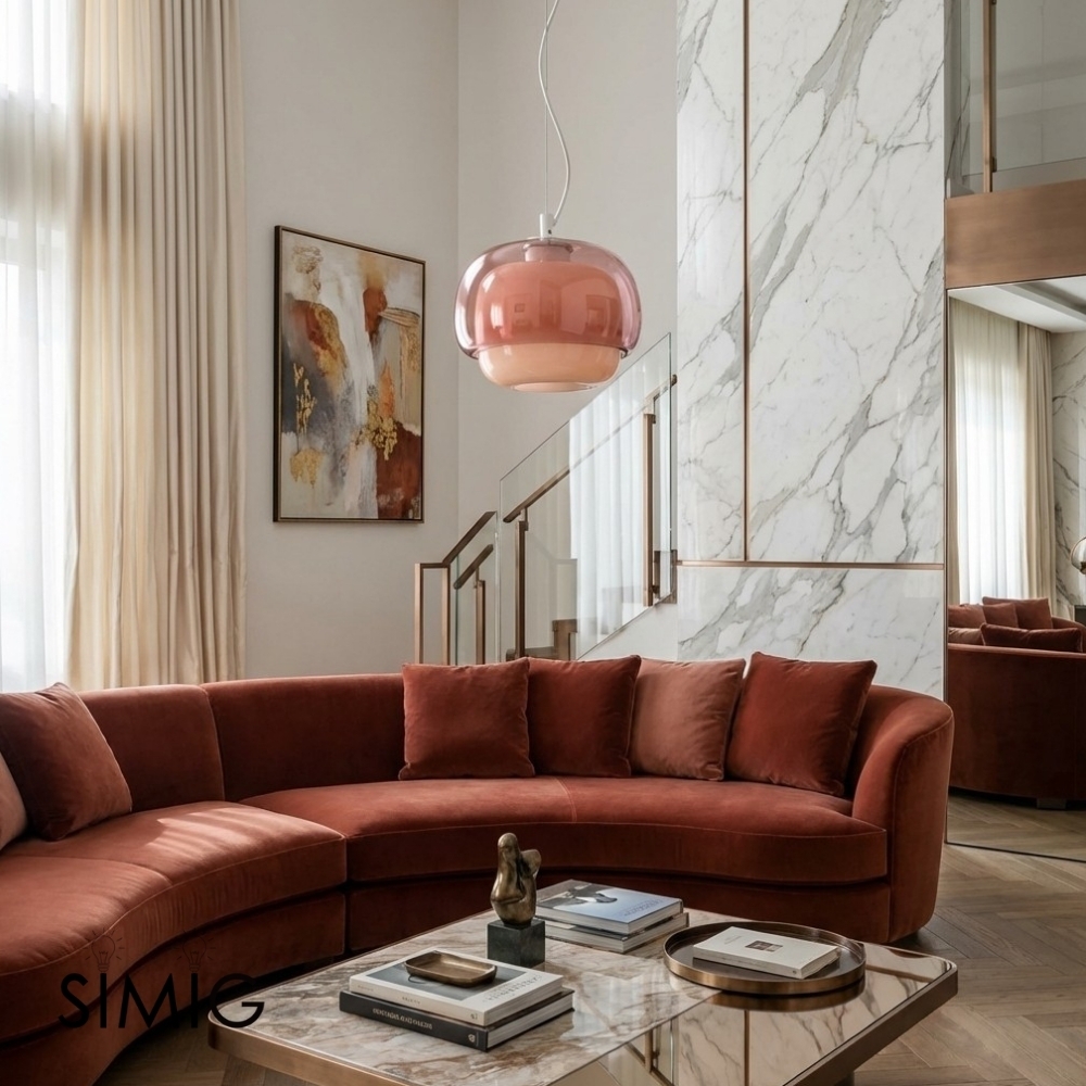 Clinco Layered Glass Hanging Lamp ‑ Chic Design for Living Room S251