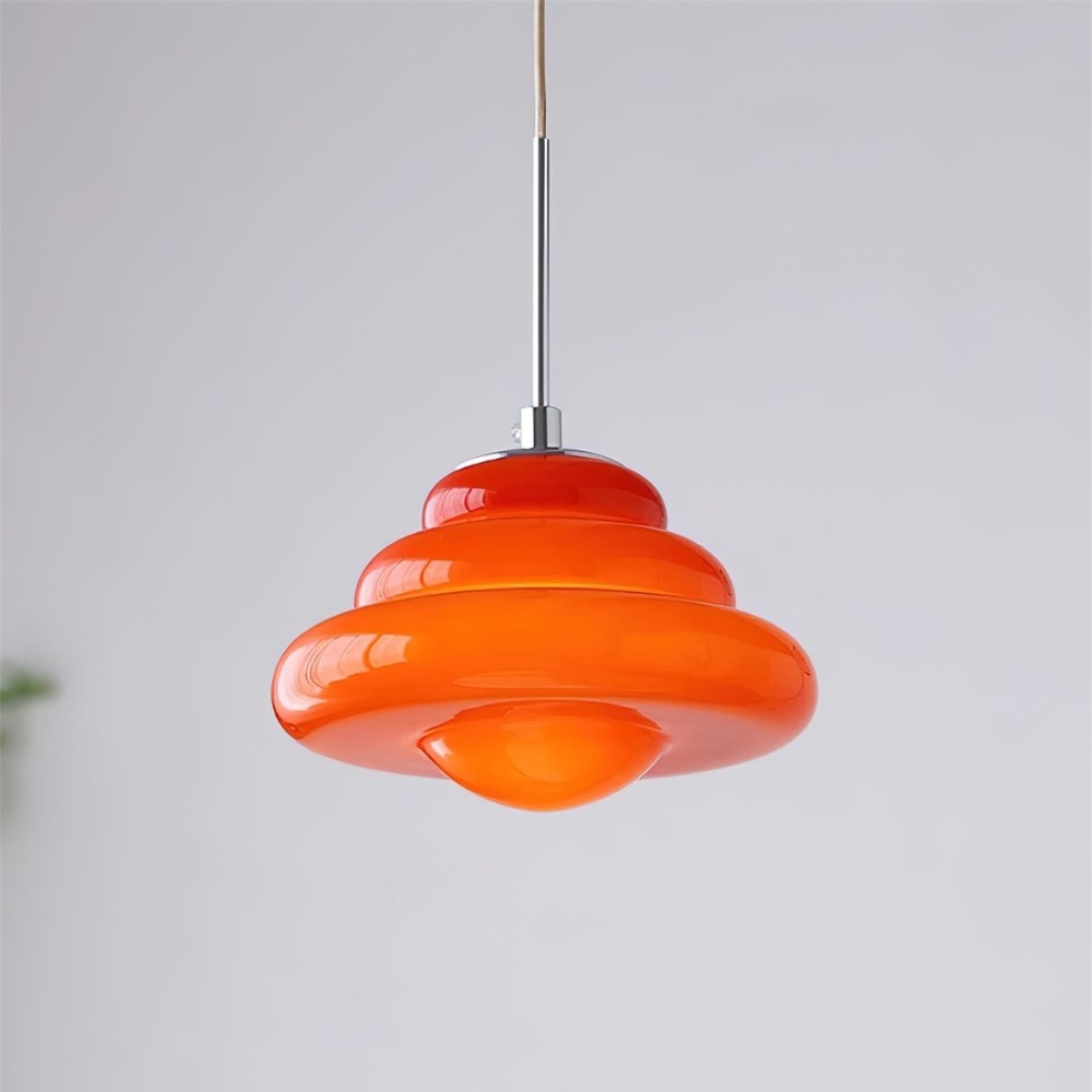 Tiered Pendant Lamp - Modern Glass and Metal for Dining Room S245