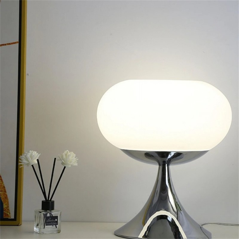 Lollora Bauhaus Apple Glass Table Lamp — Modern Desk & Bedside S171