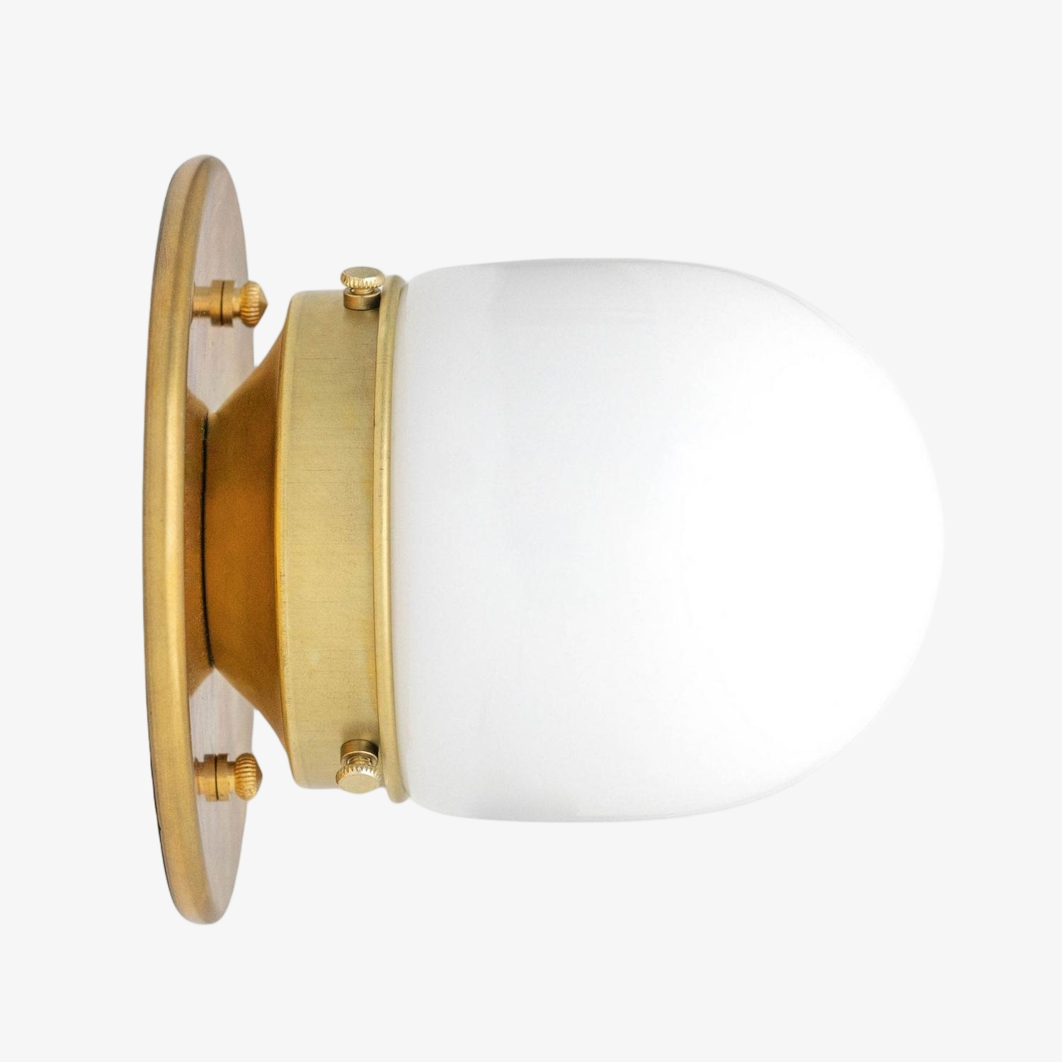 Opal Globe Ceiling and Wall Flush Mount - Art Deco Light for Corridor T300