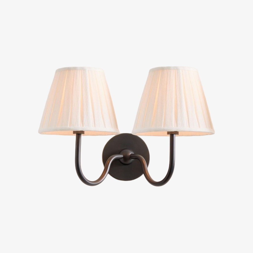 Luvora Modern Pleated Shade Wall Lamp for Bedroom & Living Room T036