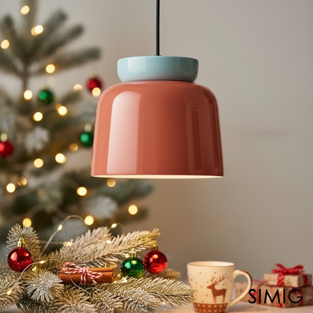 Fiesta Colorful Bowl-Shaped Pendant Light - Modern Ceramic for Dining Room T068