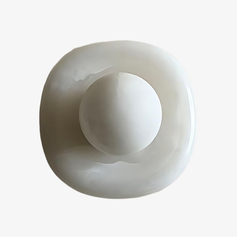 Oria Jade and Alabaster Wall Lamp - Elegant Interior Lighting T1199