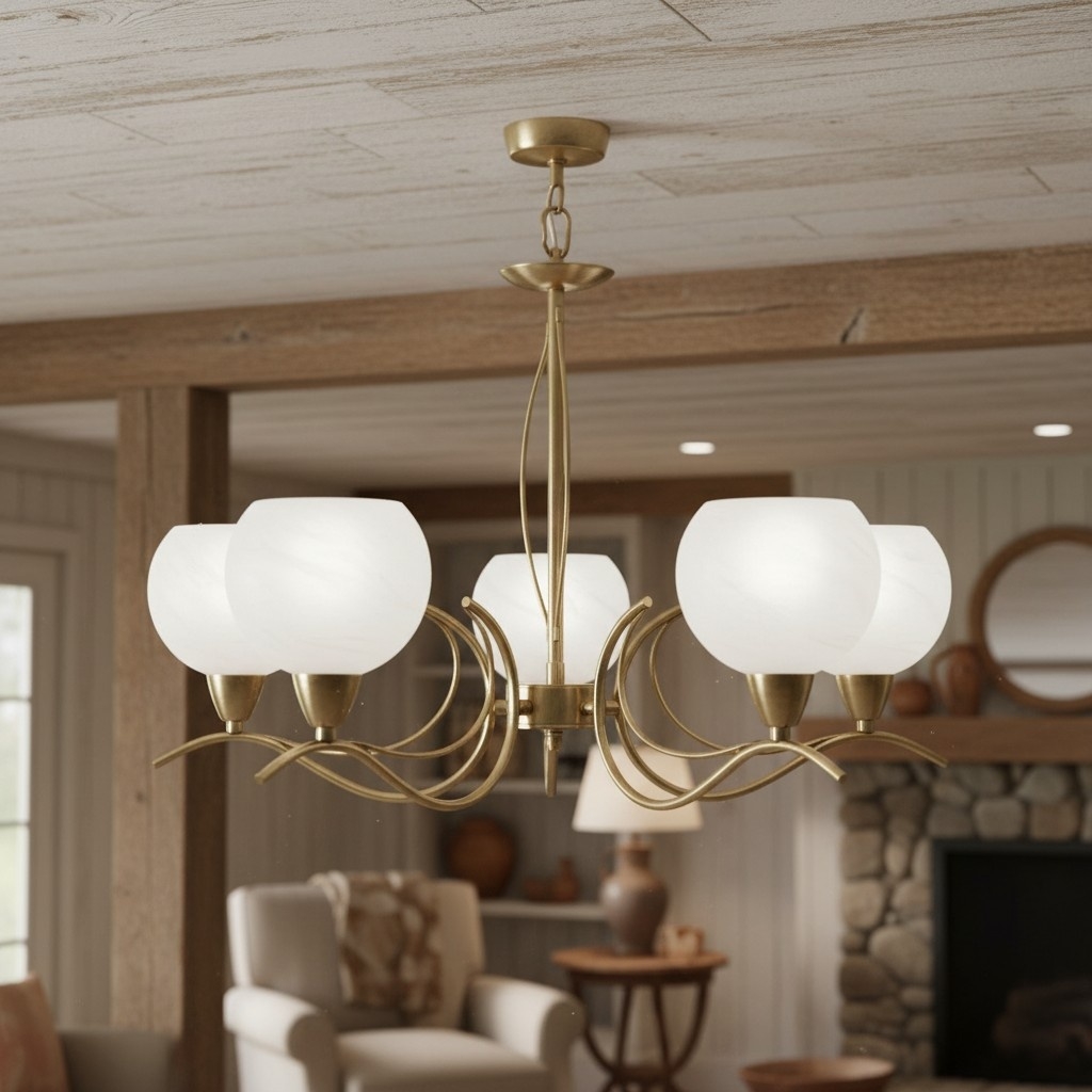 Armicora Multiple Lights Antique Chandelier - Elegant Metal Finish for Dining Rooms or Living Areas T940